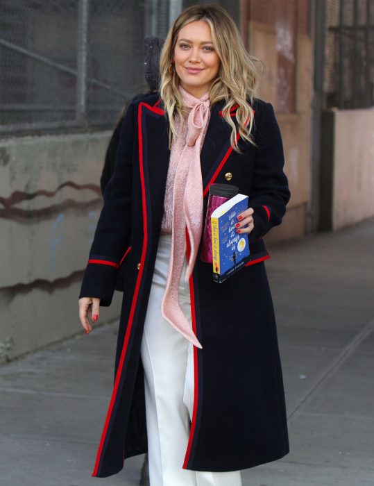 Younger Hilary Duff Wool Coat image 2