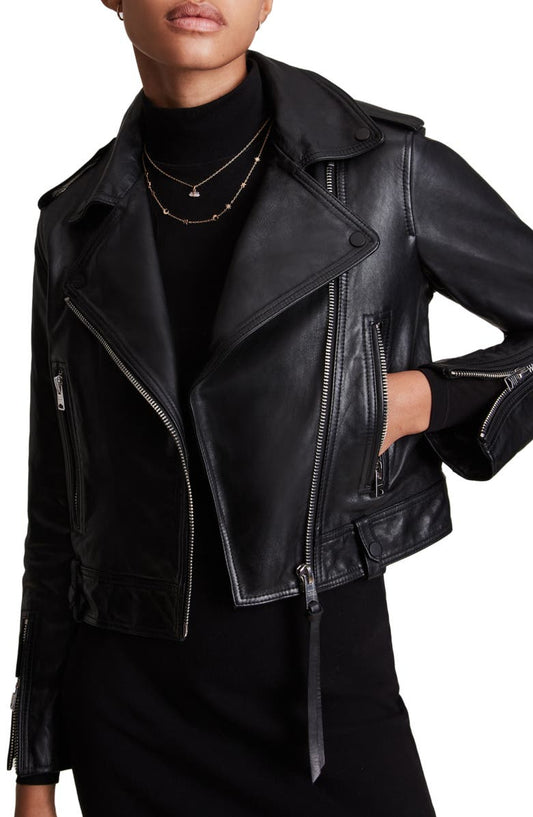 Ayra Leather Biker Jacket image 0