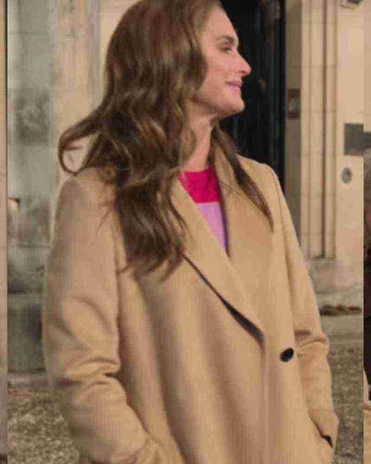A Castle For Christmas 2021 Brooke Shields Brown Coat image 0