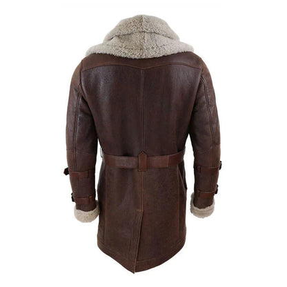Men's RAF Aviator Shearling Real Bomber Leather Coat image 1