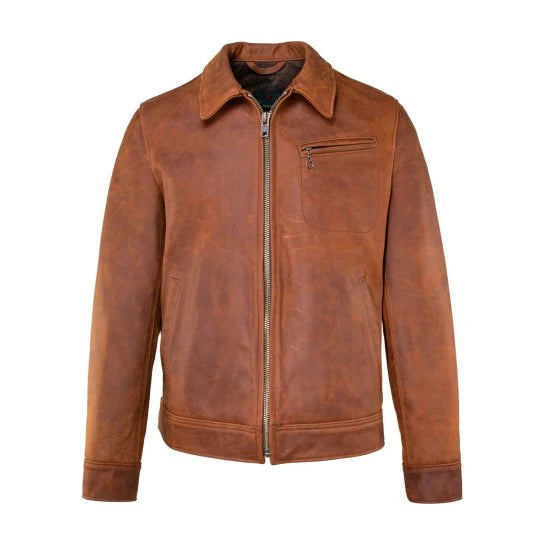 Men's Apex Brown Leather Jacket image 0