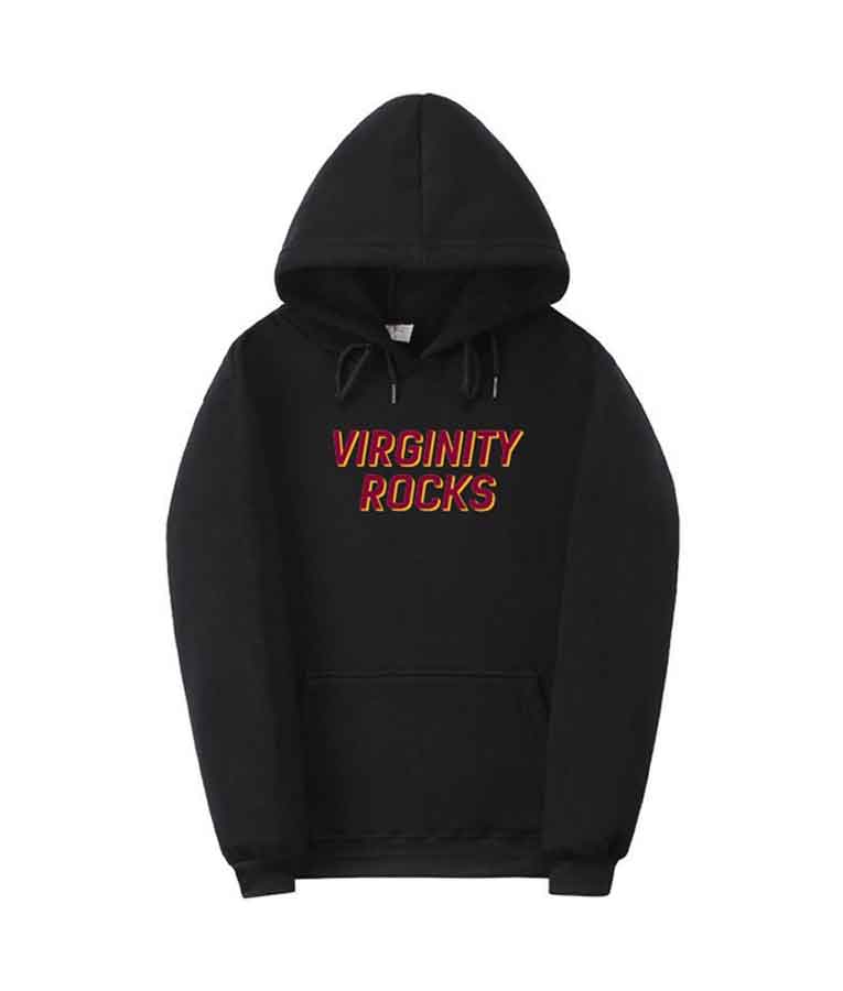 Virginity Rocks Pullover Hoodie image 0