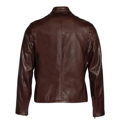 Men's Onyx Dark Brown Leather Jacket image 1