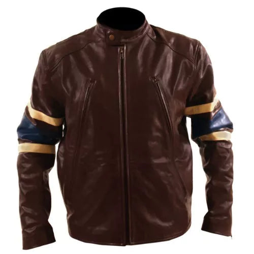 X-Men 3 The Last Stand Genuine brown Leather Jacket image 0
