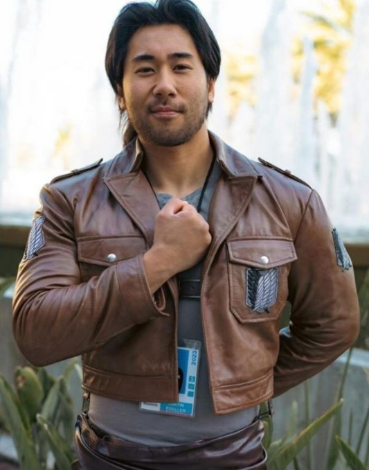 Attack on Titan Scouting Legion Leather Jacket image 0