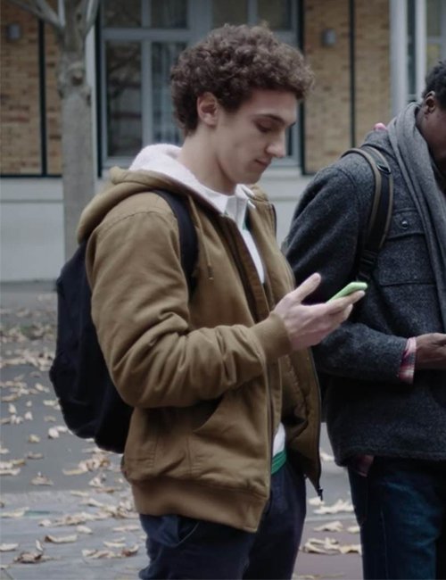 Basile Skam France Paul Scarfoglio Brown Bomber Jacket image 1