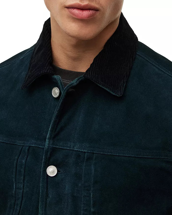 ALLSAINTS Fuse Suede Trucker Jacket image 3