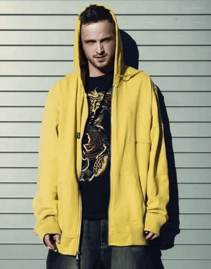 Aaron Paul Breaking Bad Yellow Hoodie image 1