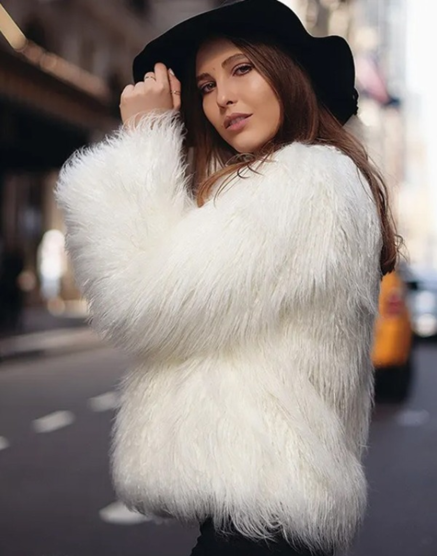 White Fluffy Jacket image 0
