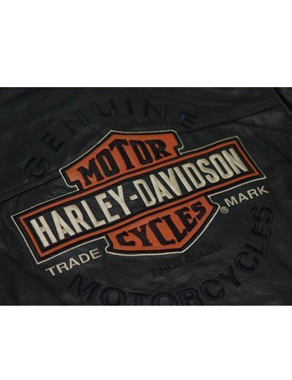 Harley Davidson Men Motorcycle Leather Jacket image 2