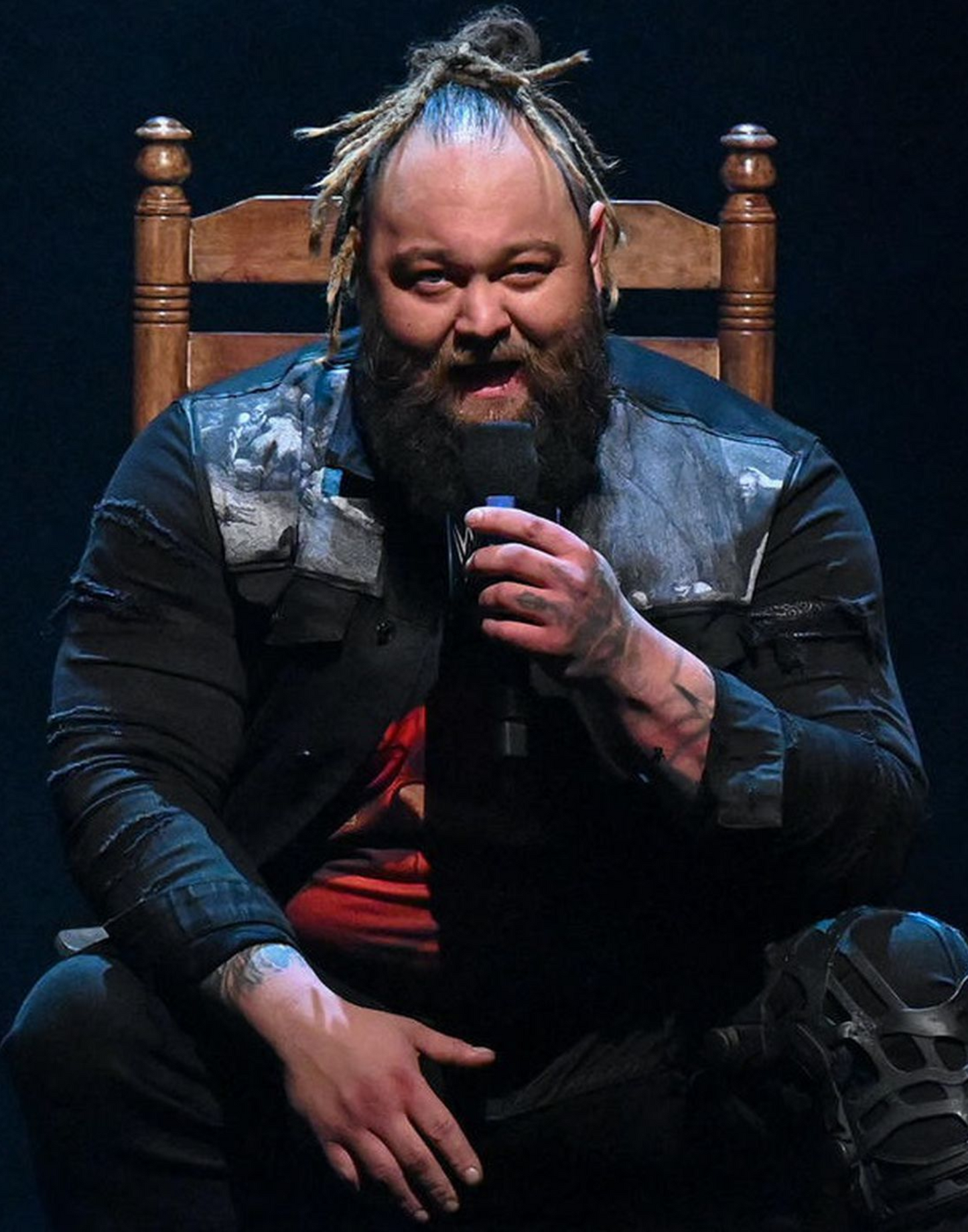 WWE Bray Wyatt Black Denim Jacket image 0