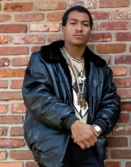 BMF 2021 Demetrius ‘Lil Meech’ Flenory Black Leather Jacket image 0