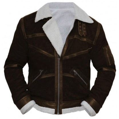 50 Cent Style Aviator Genuine Real Leather Jacket image 0