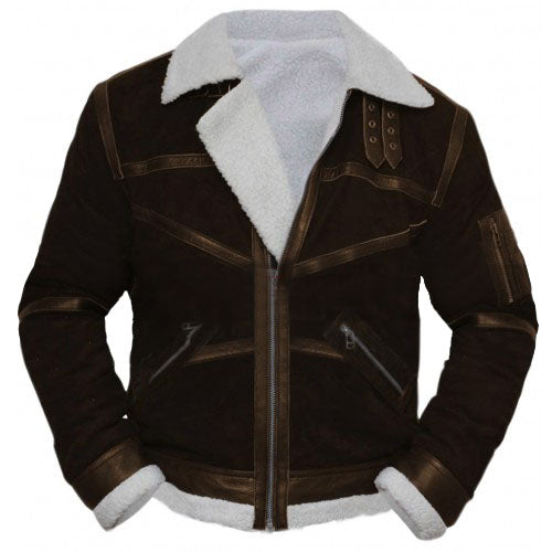 50 Cent Style Aviator Genuine Real Leather Jacket image 0