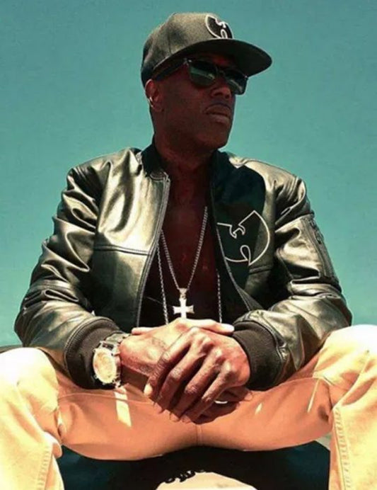 Wu Tang Bomber Leather Jacket image 0