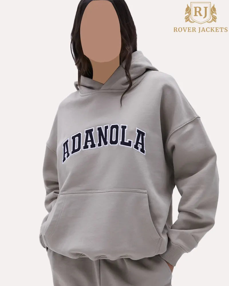 Varsity Oversized Hoodie - Clay Beige image 0