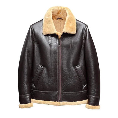 Men's B-3 Faux Shearling Classic Leather Jacket image 0