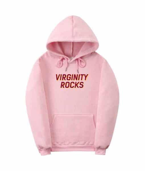 Virginity Rocks Pullover Hoodie image 1