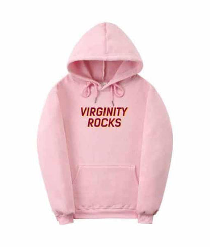 Virginity Rocks Pullover Hoodie image 1
