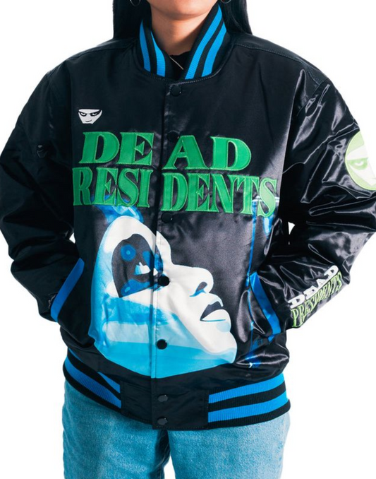 Black Satin Dead Presidents Jacket image 0