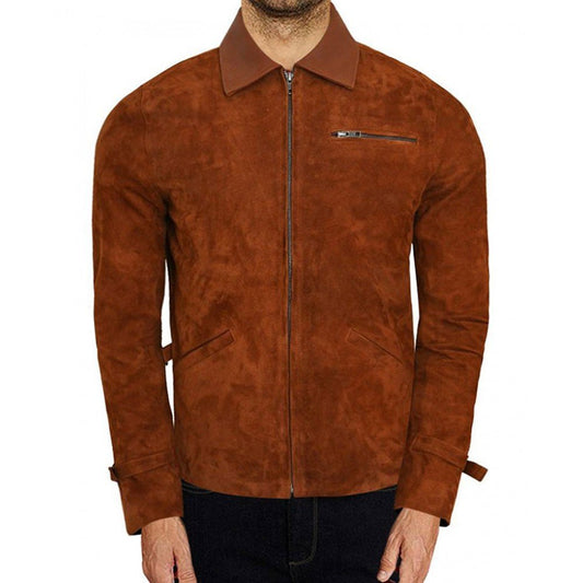 Allied Brad Pitt Max Vatan Leather Jacket image 0