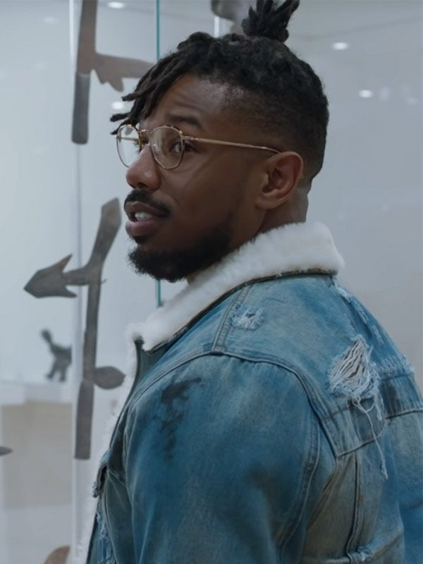 Black Panther Killmonger Denim Jacket image 10