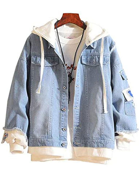Attack on Titan Jean Jacket with Hood image 0