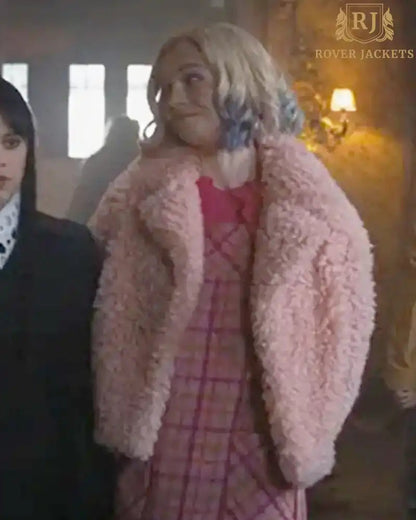 Wednesday Enid Sinclair Shearling Jacket image 1