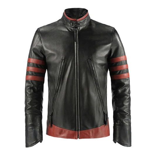 Men's X-Men Origins Black Leather Jacket image 0