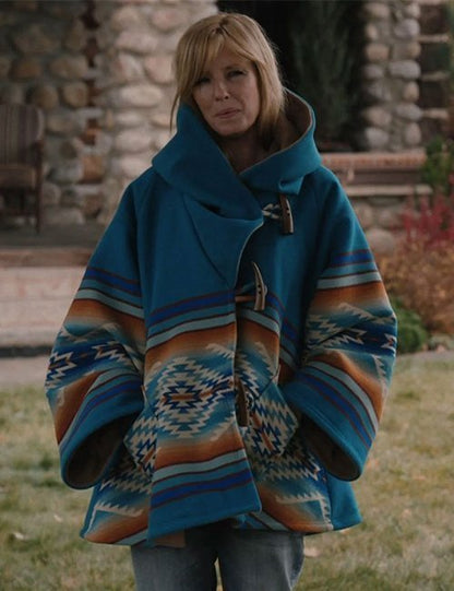 Yellowstone Season 3 Beth Dutton Blue Coat image 3