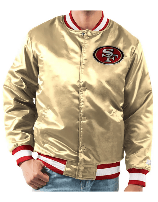 49ers Ace Gold San Francisco Satin Jacket image 0
