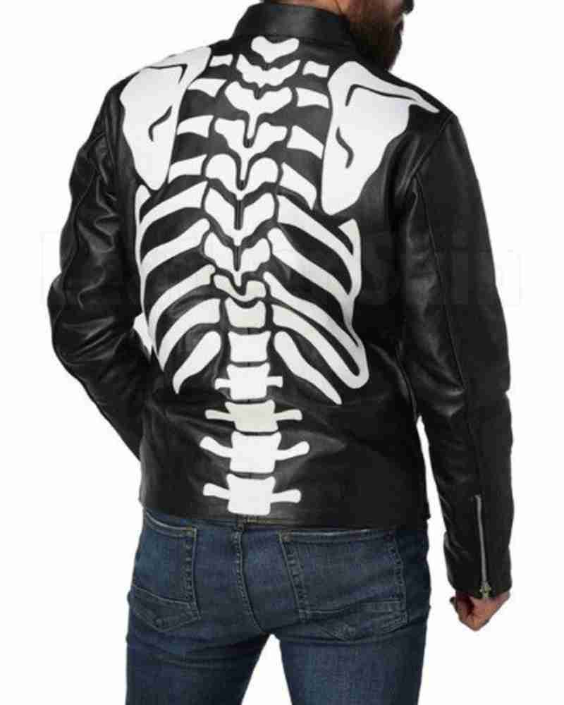 Cafe Racer Halloween Cosplay Mens Skeleton Jacket image 2