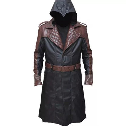 Assassins Syndicate Jacob Frye Long Faux Leather Trench Coat image 0