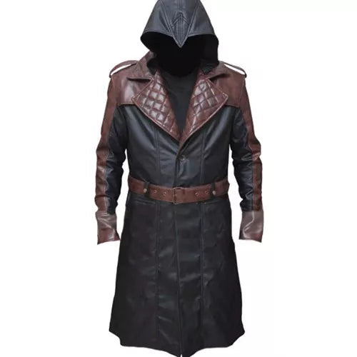 Assassins Syndicate Jacob Frye Long Faux Leather Trench Coat image 0
