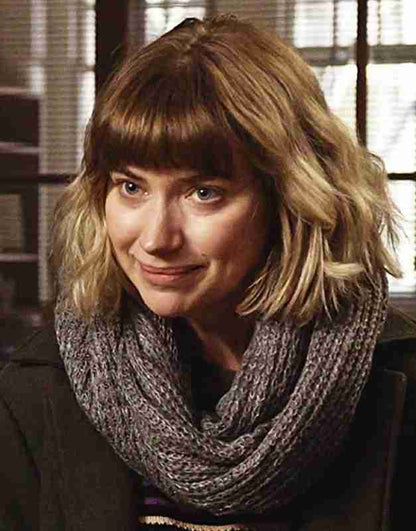 Black Christmas Imogen Poots Coat image 2