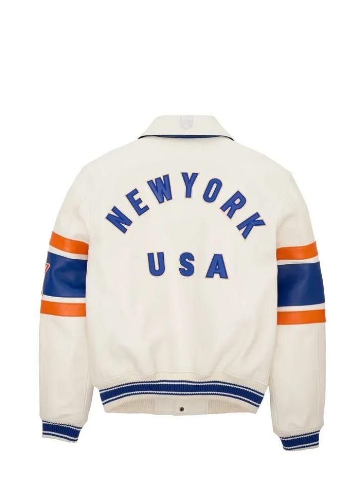 Avirex Mens New York Leather Jacket image 0