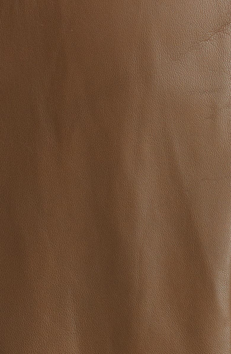 Belted Leather Trench Coat image 4