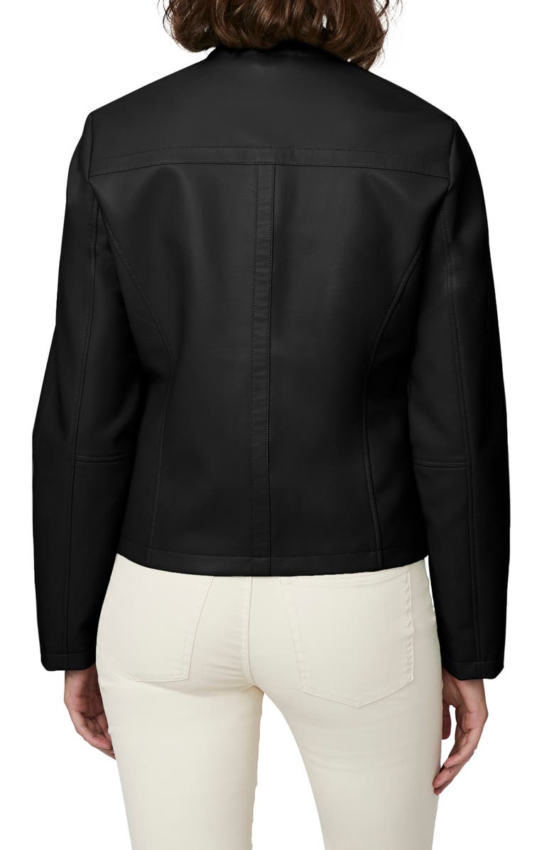 Zip Detail Faux Leather Jacket image 3