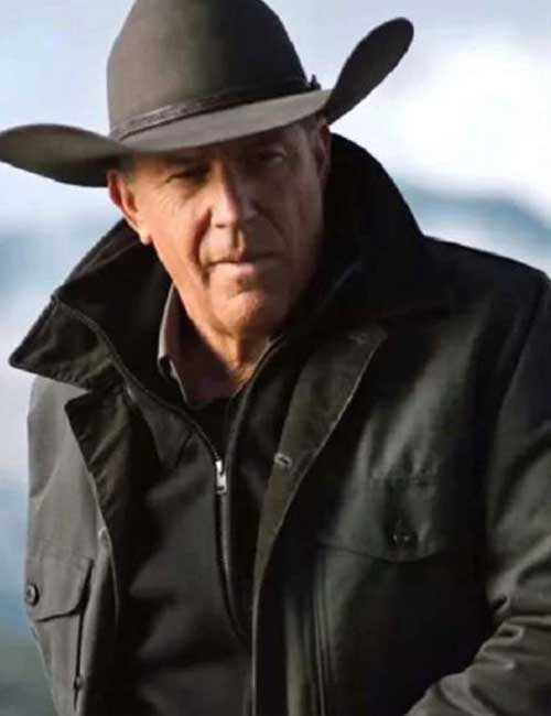 Yellowstone Season 2 Kevin Costner Grey Jacket image 0