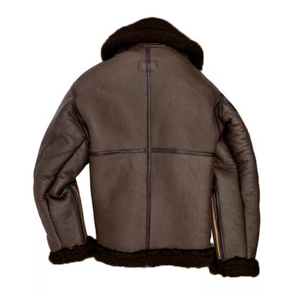 Mens Brown B3 RAF Bomber Jacket image 1