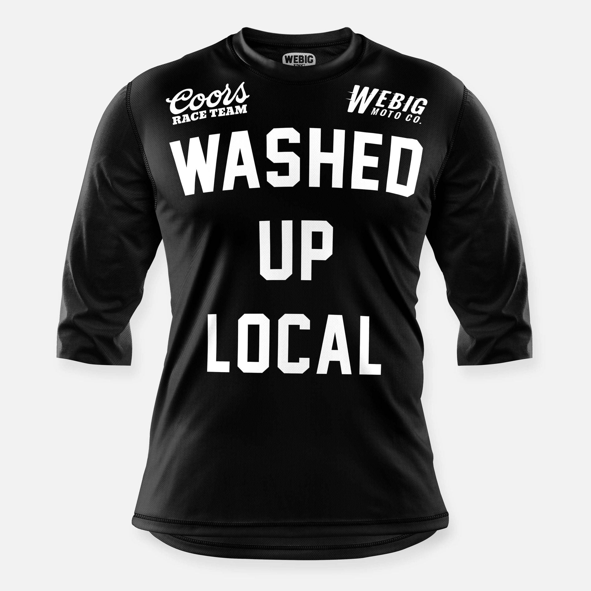 WASHED UP LOCAL 3/4 SLEEVE BIKE JERSEY - S image