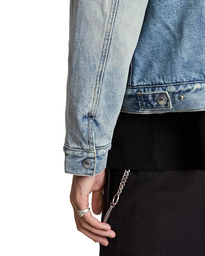 ALLSAINTS Ilkley Sherpa-Lined Denim Jacket image 3