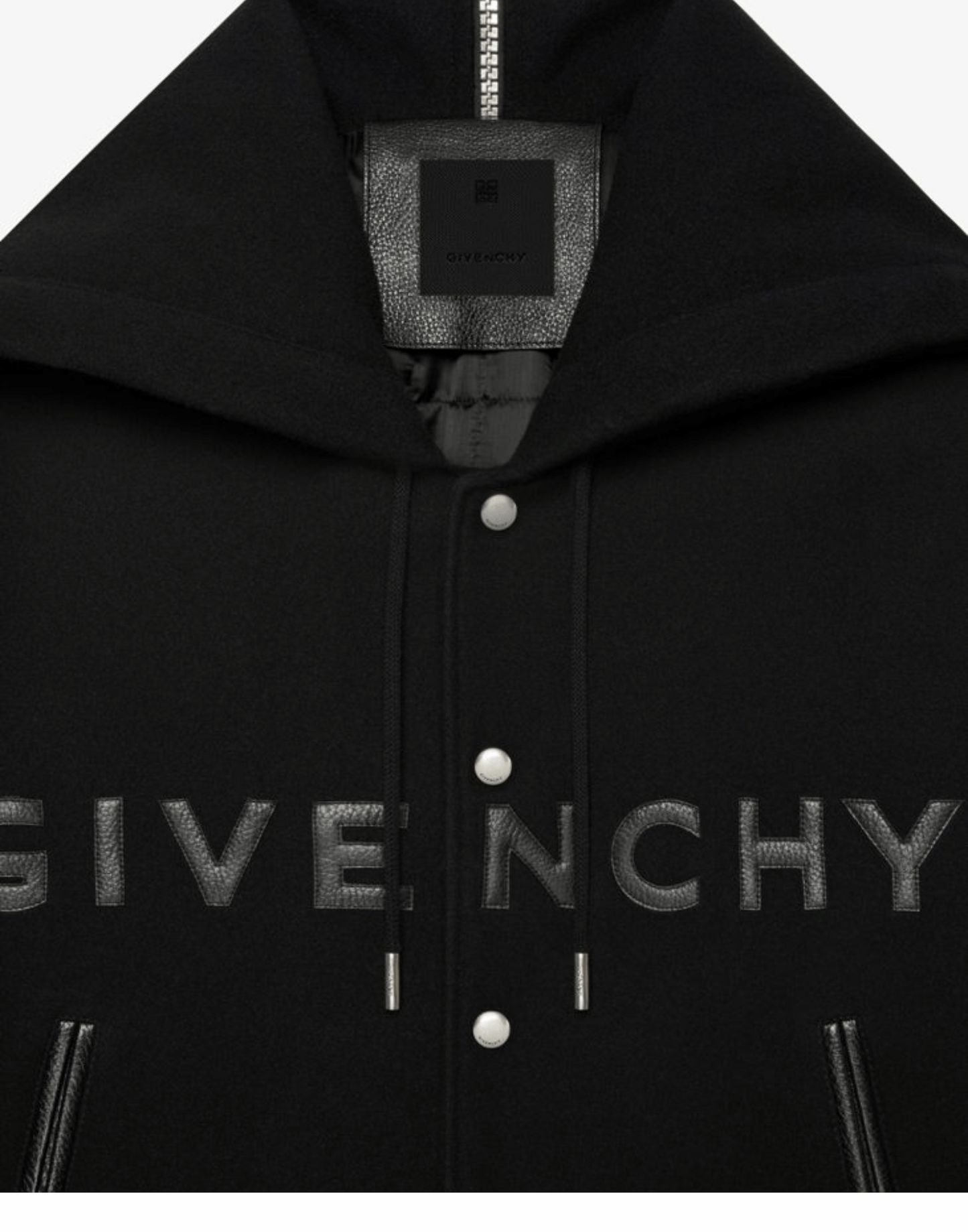 Black Classic Givenchy Letterman Jacket image 3