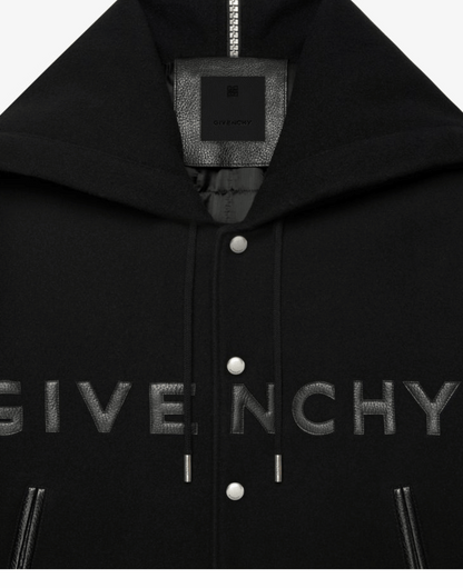 Black Classic Givenchy Letterman Jacket image 3