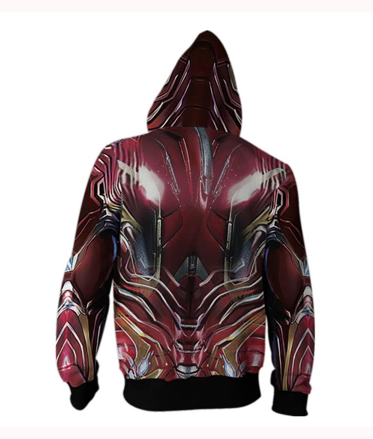 Avengers 4 Endgame Iron Man 3D Hoodie image 3