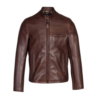 Men's Onyx Dark Brown Leather Jacket image 0