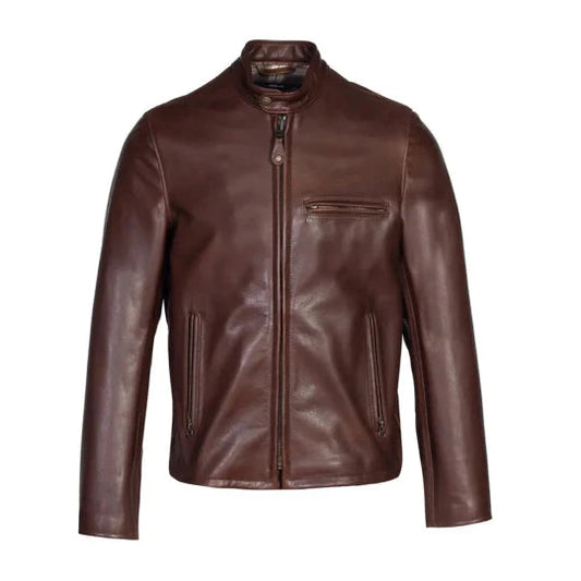 Men's Onyx Dark Brown Leather Jacket image 0