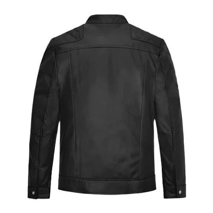 Men's Mirage Black Leather Jacket image 1