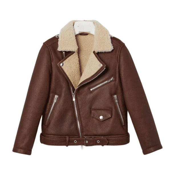 Men's B3 RAF Faux Shearling Bomber Leather Jacket image 0