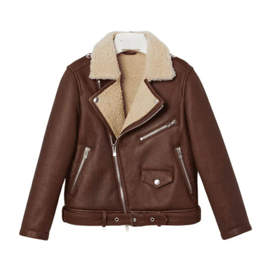 Men's B3 RAF Faux Shearling Bomber Leather Jacket image 0